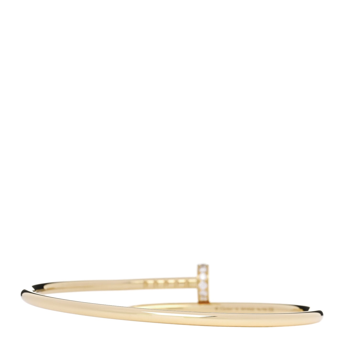 18K Yellow Gold Diamond Small Juste Un Clou Bracelet 15