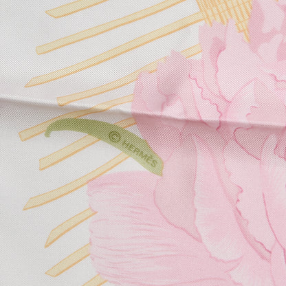 Hermes Silk Les Pivoines Scarf 90 5 of 6