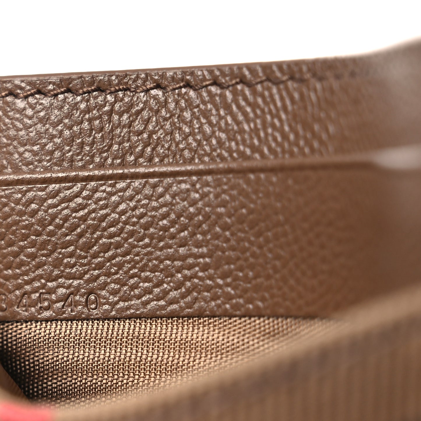 Grainy Calfskin Vintage Check Sandon Card Case Earth