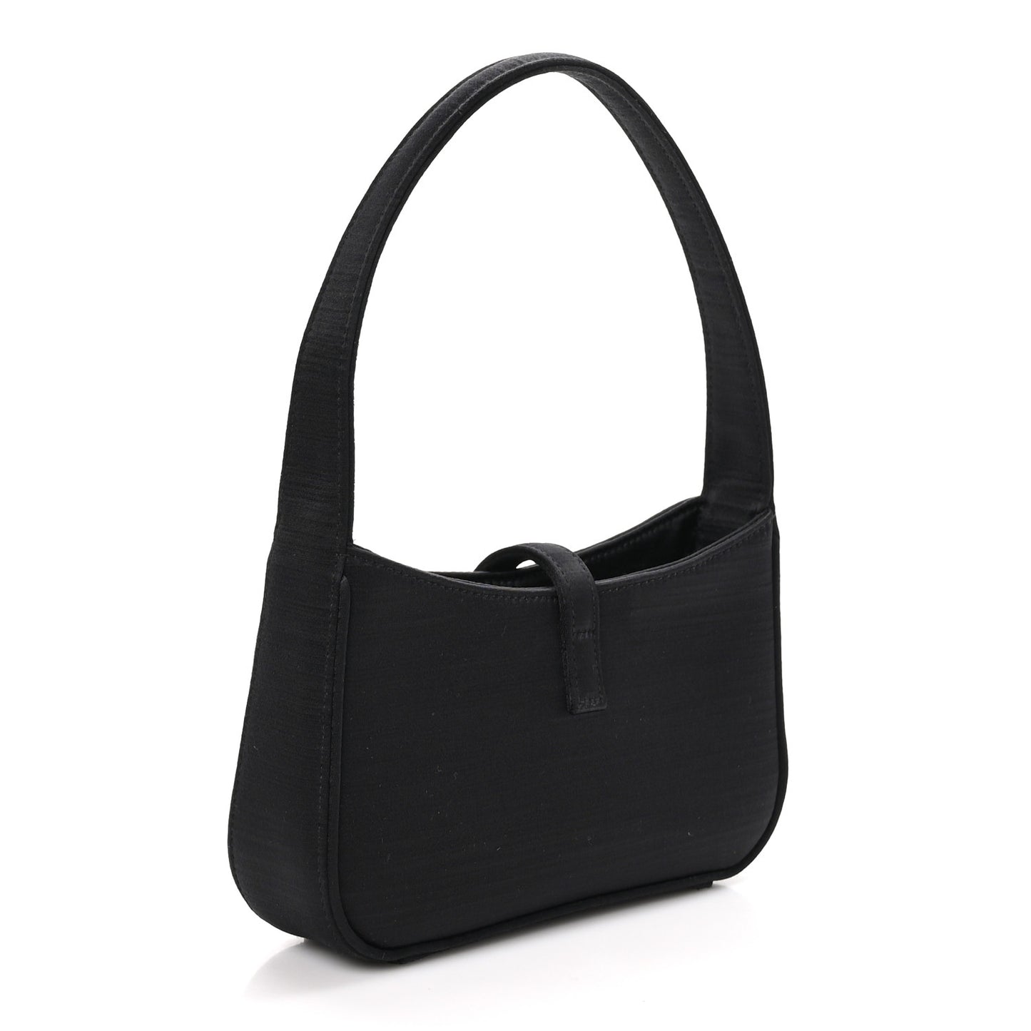 Satin Le 5 A 7 Mini Hobo Black