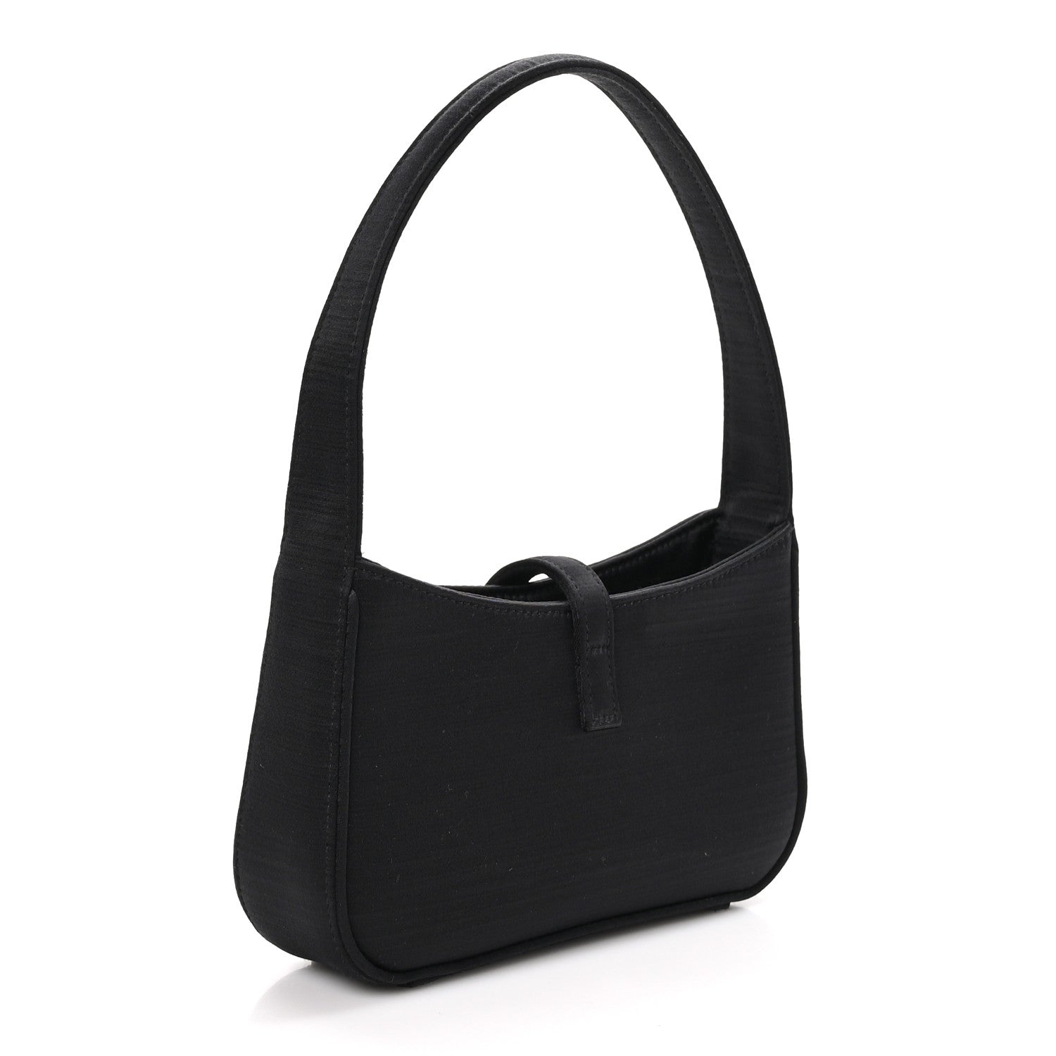 Saint Laurent Satin Le 5 A 7 Mini Hobo Black 3 of 10