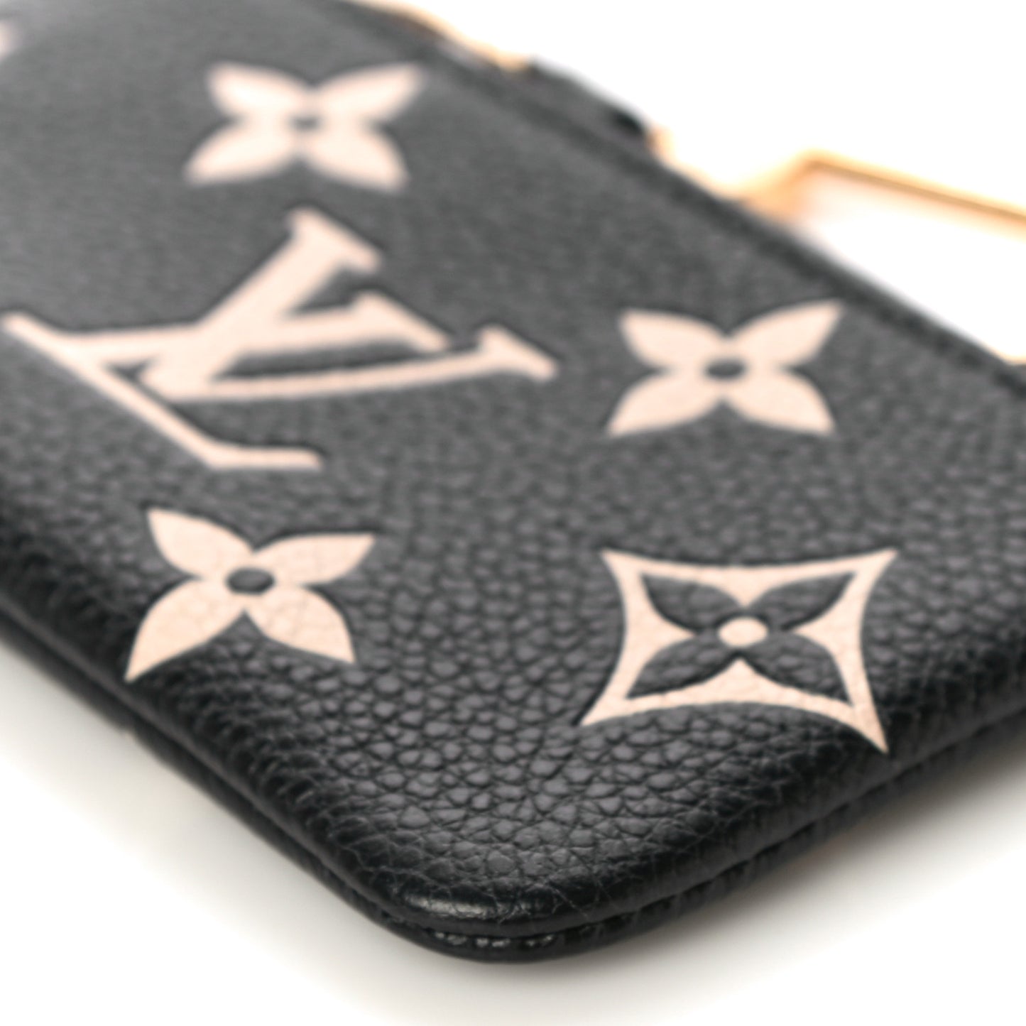 Empreinte Monogram Giant Key Pouch Black Beige