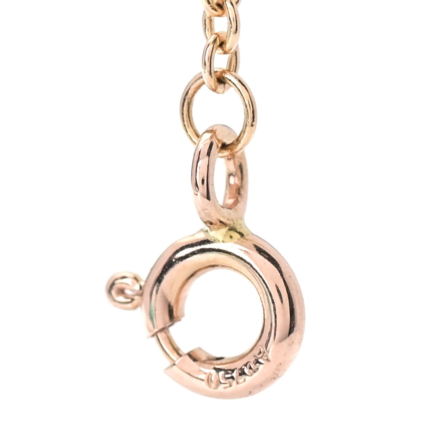 18K Rose Gold Diamond T Smile Bracelet