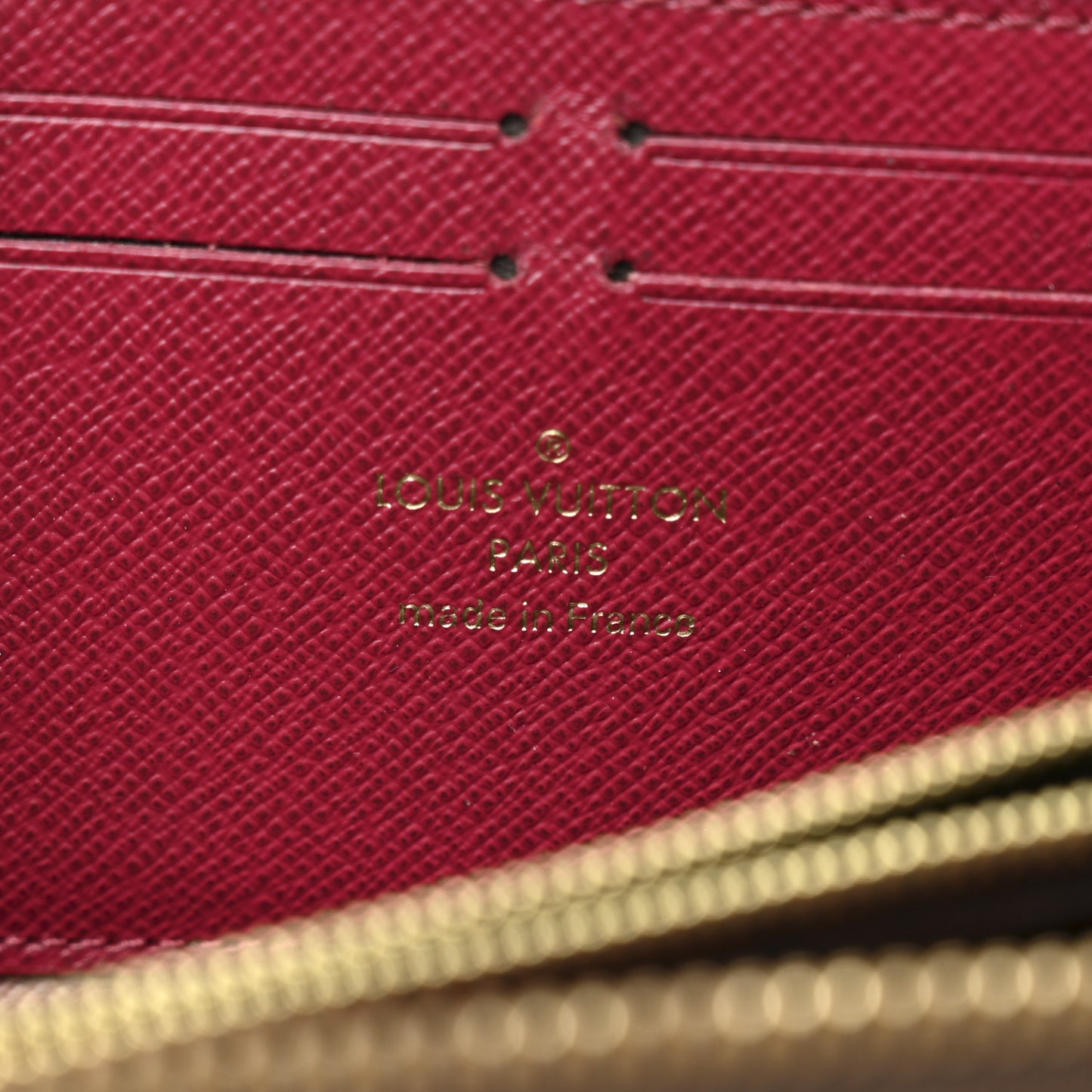 Monogram Clemence Wallet Fuchsia