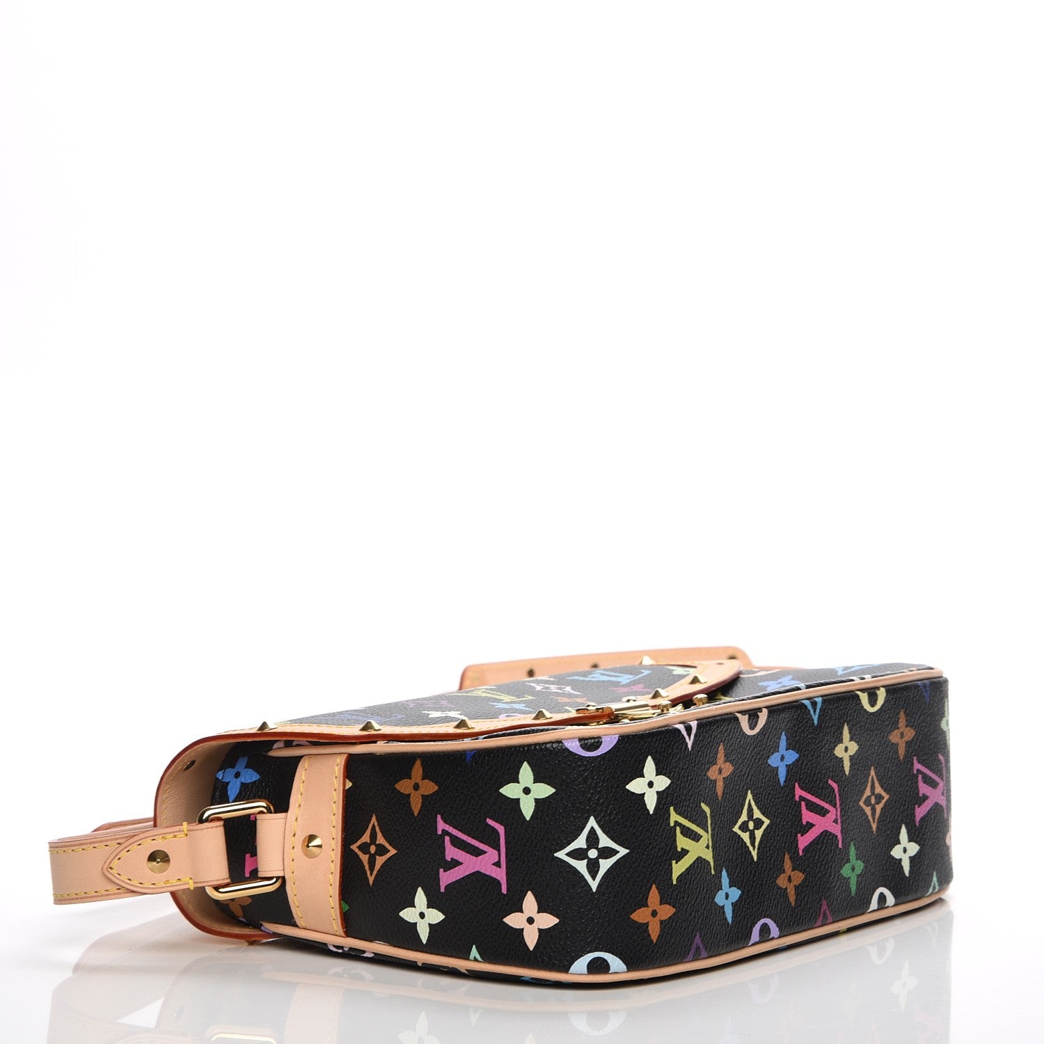 Louis Vuitton Monogram Multicolor Sologne Black 4 of 8