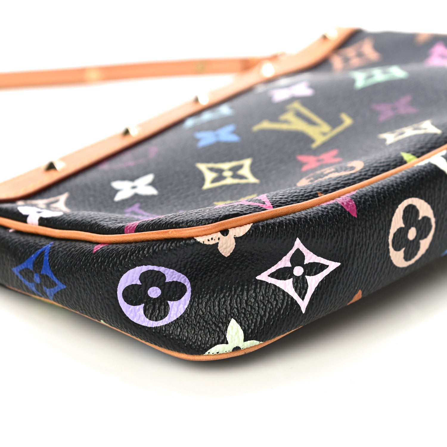 Louis Vuitton Monogram Multicolor Pochette Accessories Black 11 of 12