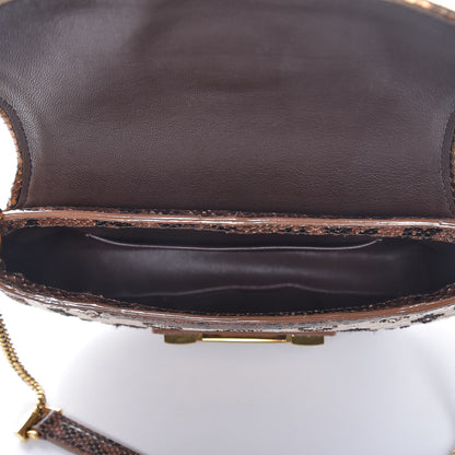 Louis Vuitton Python Suede Monogram Empire Levant Marron 5 of 8