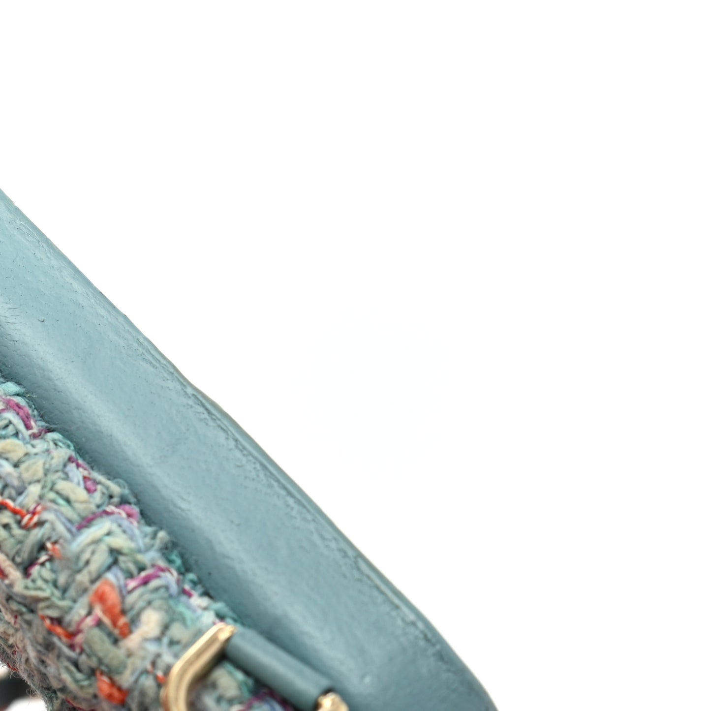 Tweed Quilted iPhone XII Pro Case With Chain Turquoise Purple White Red