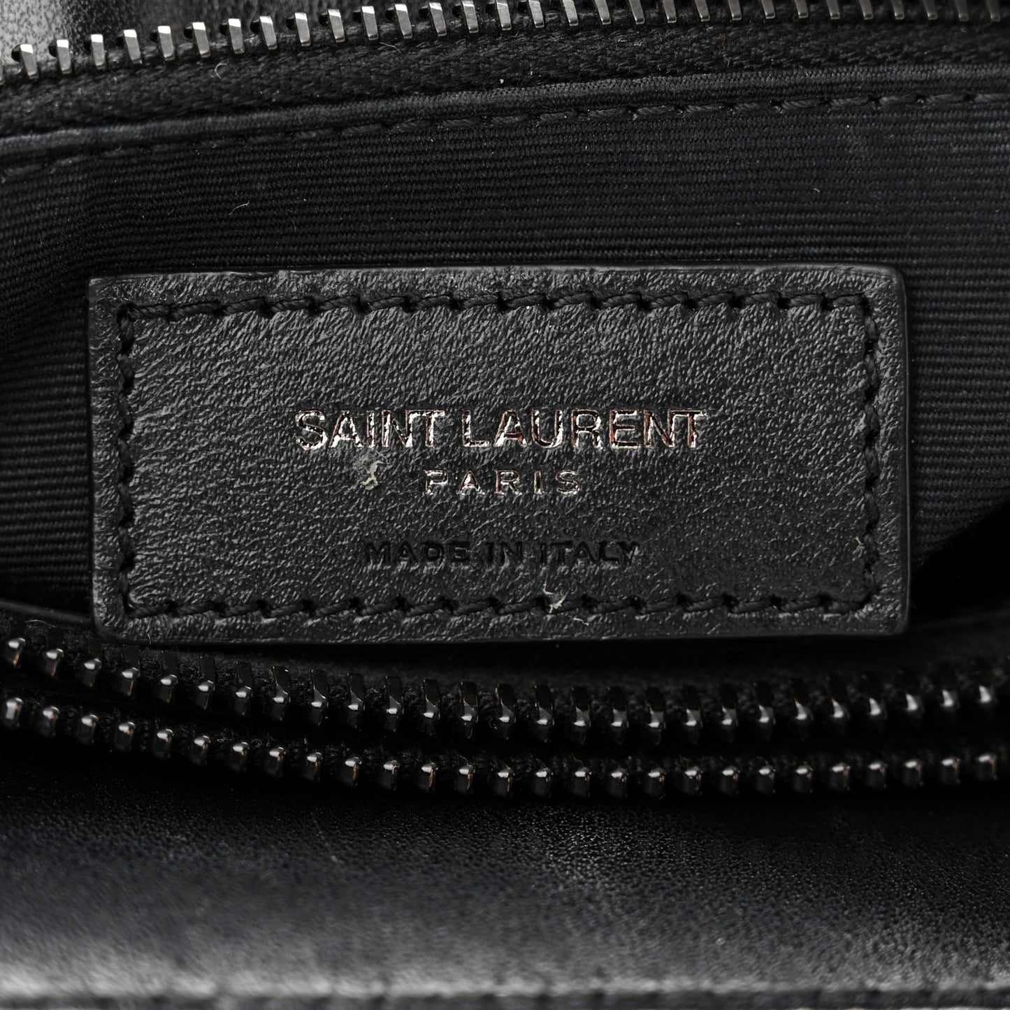 Calfskin Y Quilted Monogram Medium Loulou Chain Satchel Black
