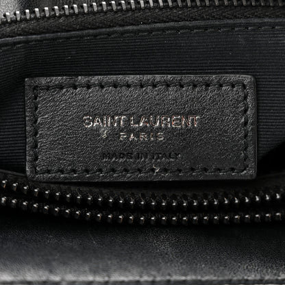 Saint Laurent Calfskin Y Quilted Monogram Medium Loulou Chain Satchel Black 6 of 10