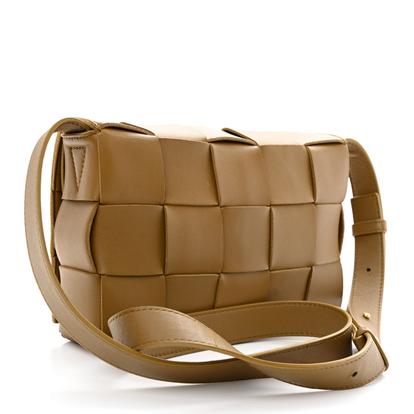 Nappa Maxi Intreccio Cassette Bag Acorn