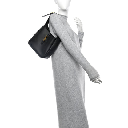 Saint Laurent Smooth Calfskin Small Le 5 A 7 Soft Hobo Black 2 of 9