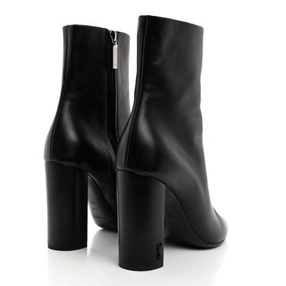 Saint Laurent Nappa Vendome Loulou Ankle Zip Boot 38 Black 4 of 10