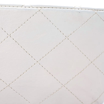 Chanel Lambskin Quilted Jumbo Single Flap White 9 of 24