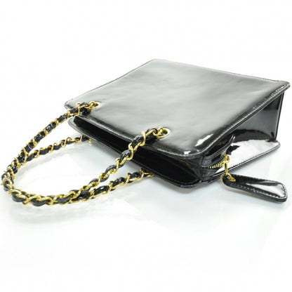 Chanel Patent Handbag Black 5 of 9
