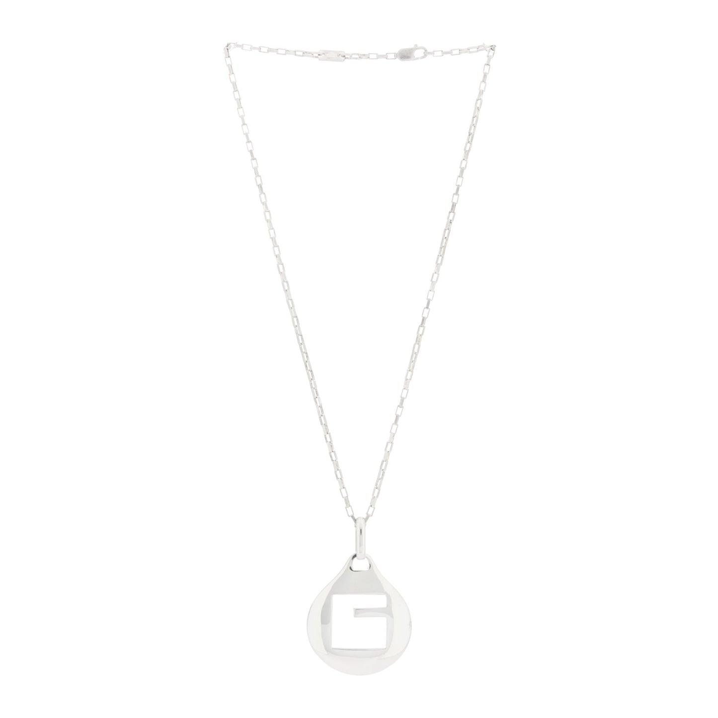 Sterling Silver Icon G Pendant Necklace