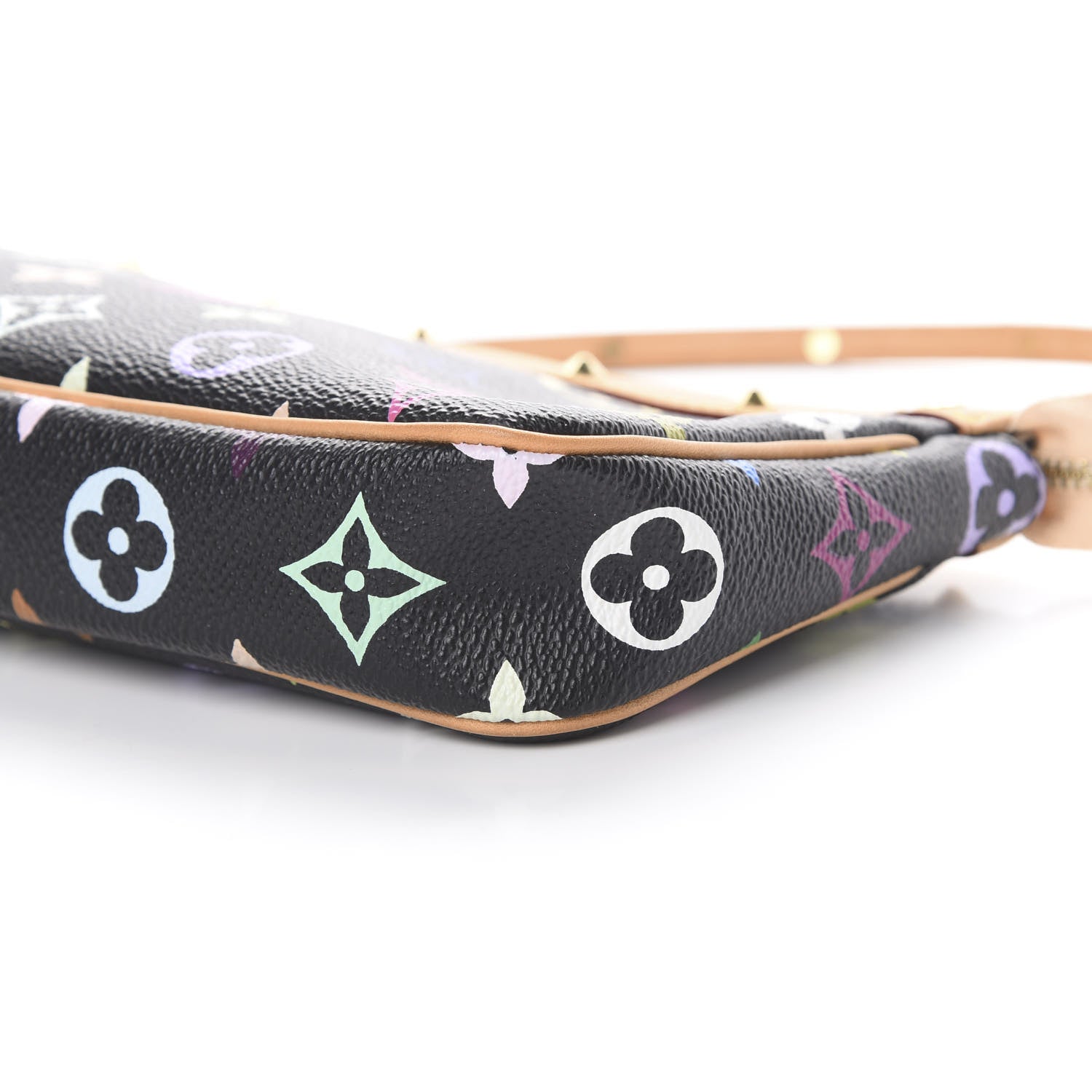 Louis Vuitton Monogram Multicolor Pochette Accessories Black 9 of 11