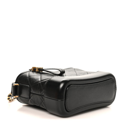 Chanel Aged Calfskin Quilted Small Gabrielle Hobo Black 4 of 11
