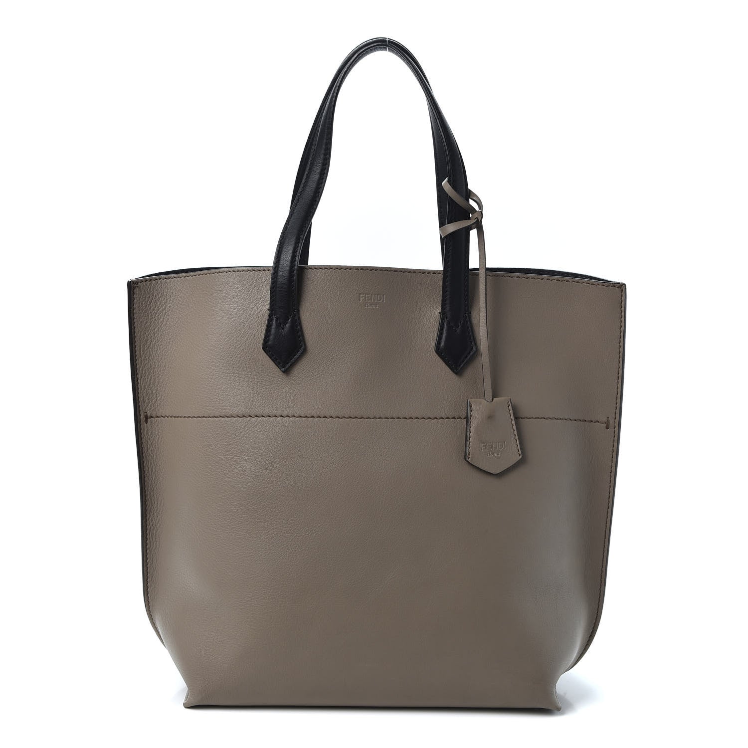 Fendi Vitello All In Shopper Tote Tortora Black 1 of 9