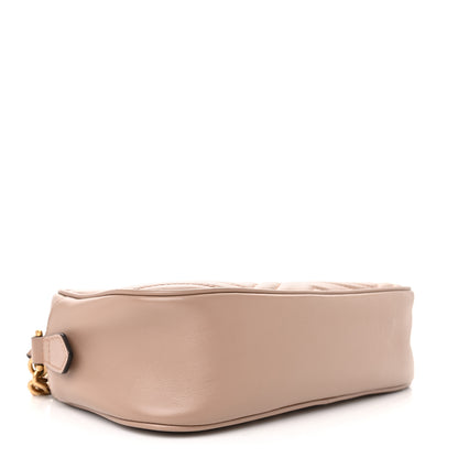 Gucci Calfskin Matelasse Small GG Marmont Chain Shoulder Bag Porcelain Rose 3 of 10
