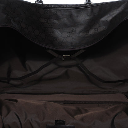 Gucci Nylon Monogram Large Lightweight Suitcase Luggage Brown 5 of 7