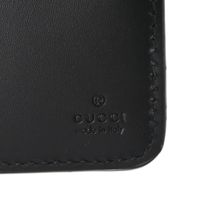Gucci Piuma Calfskin Jumbo GG Embossed Medium Wallet Black 7 of 8