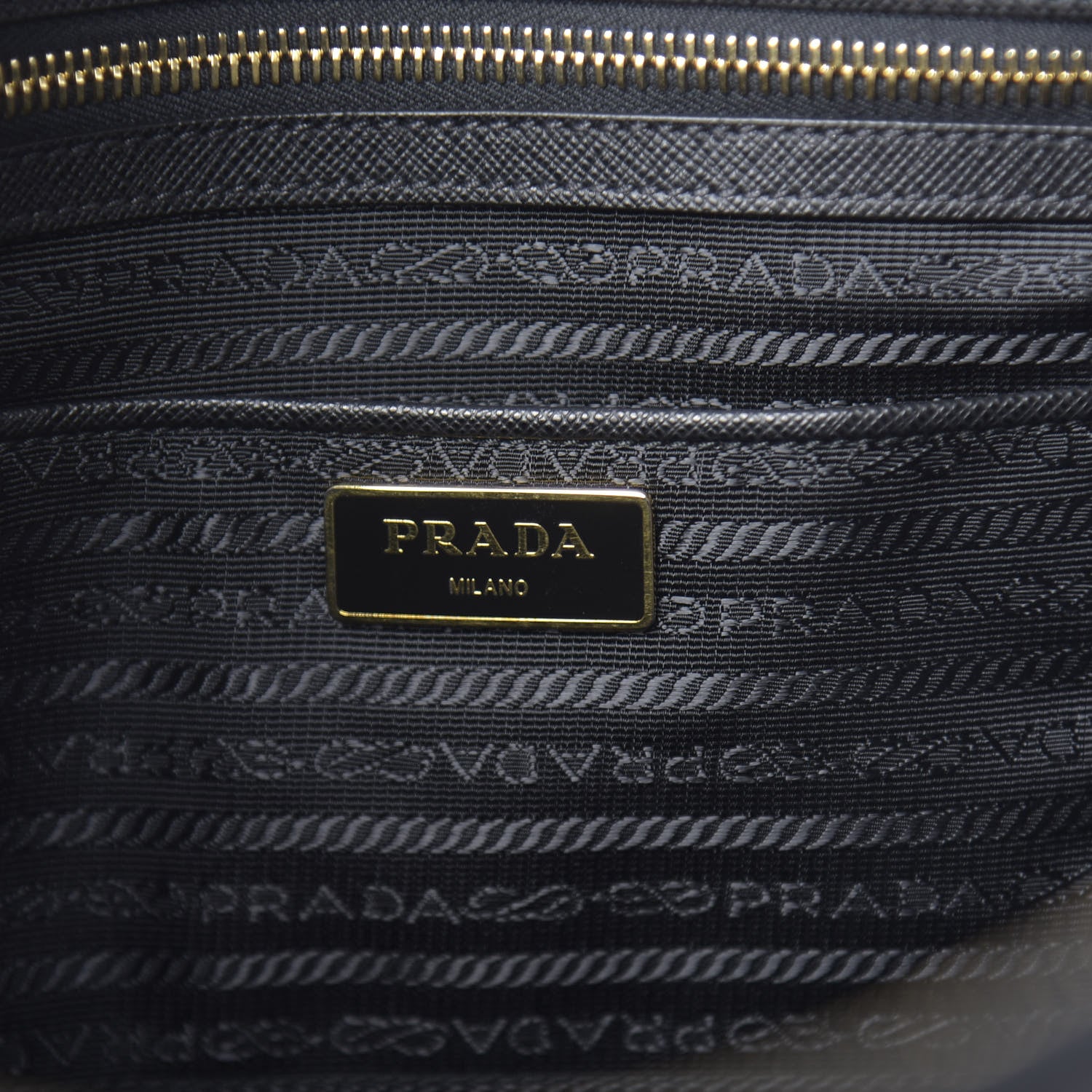 Prada Saffiano Large Galleria Double Zip Tote Black 8 of 10