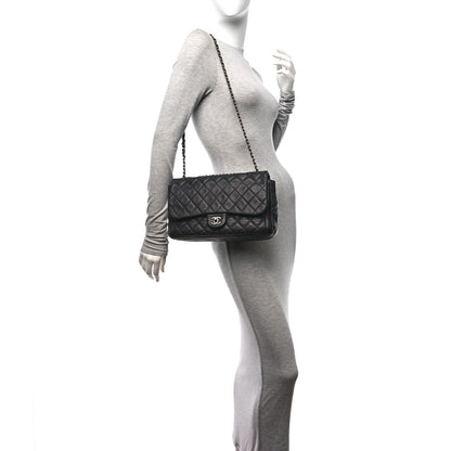 Chanel Caviar Quilted Large Now and Forever Flap Black 2 of 10