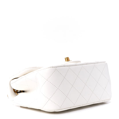 Chanel Lambskin Quilted Mini Pearl Crush Flap White 4 of 13