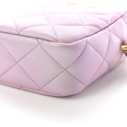 Chanel Iridescent Caviar Quilted Vertical My Perfect Camera Case Pink 9 of 9