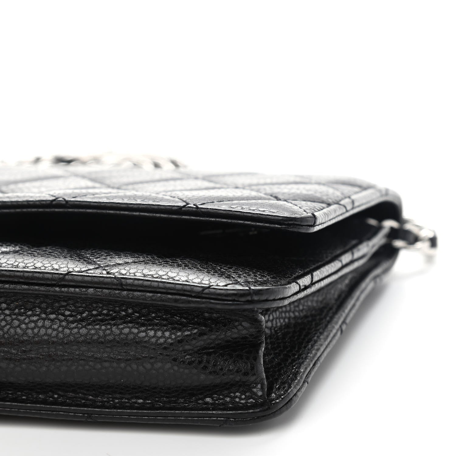 Chanel Caviar Quilted Wallet On Chain WOC Black 10 of 10