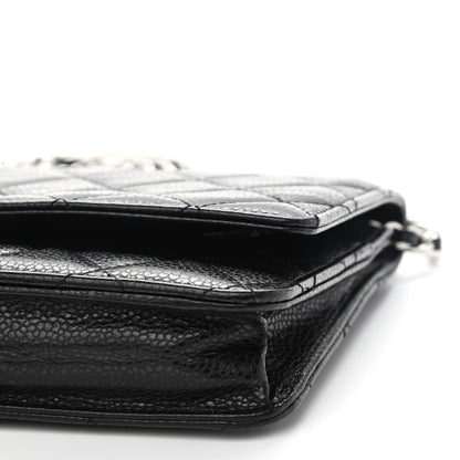 Chanel Caviar Quilted Wallet On Chain WOC Black 10 of 10