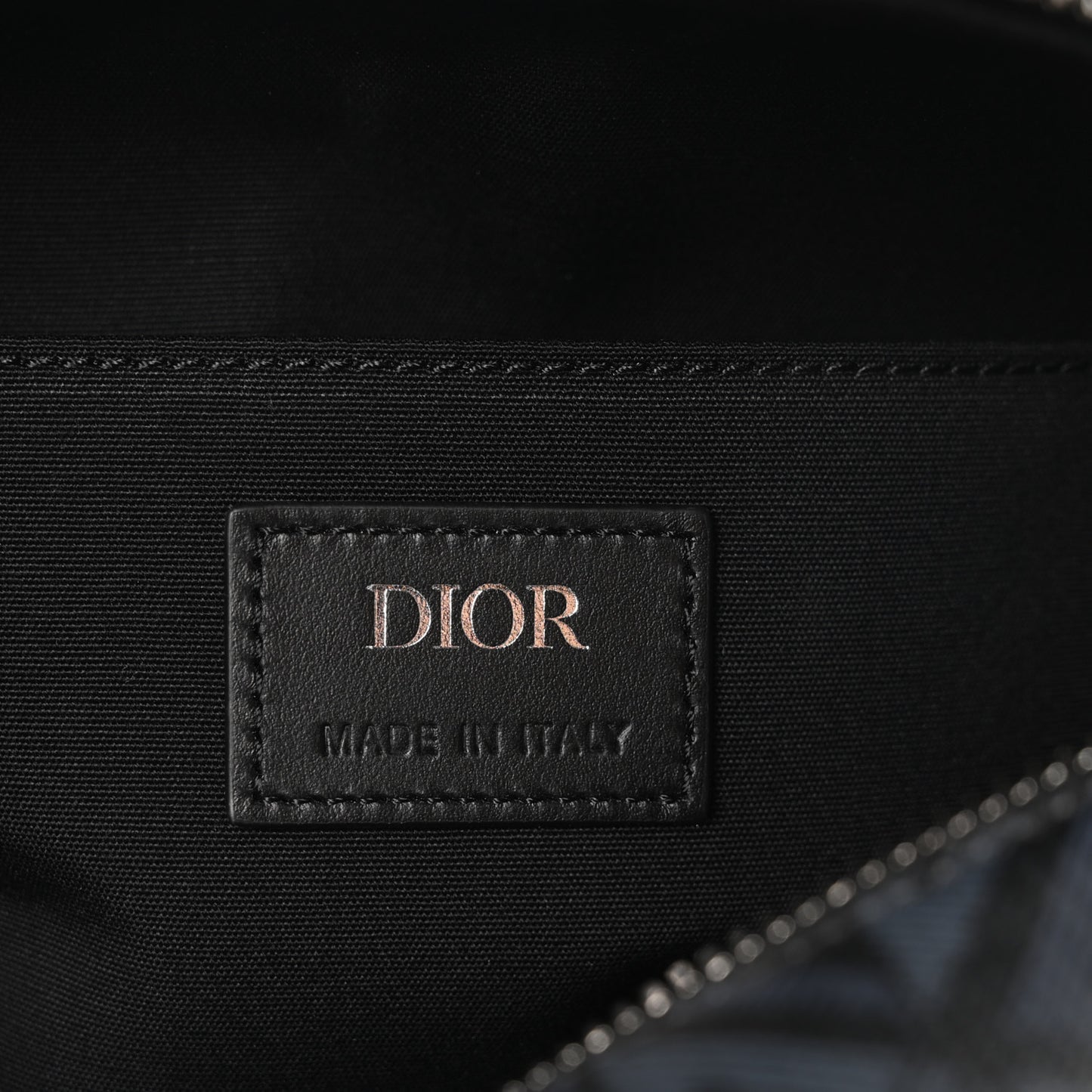 Canvas CD Diamond Lingot Toiletry Pouch Black