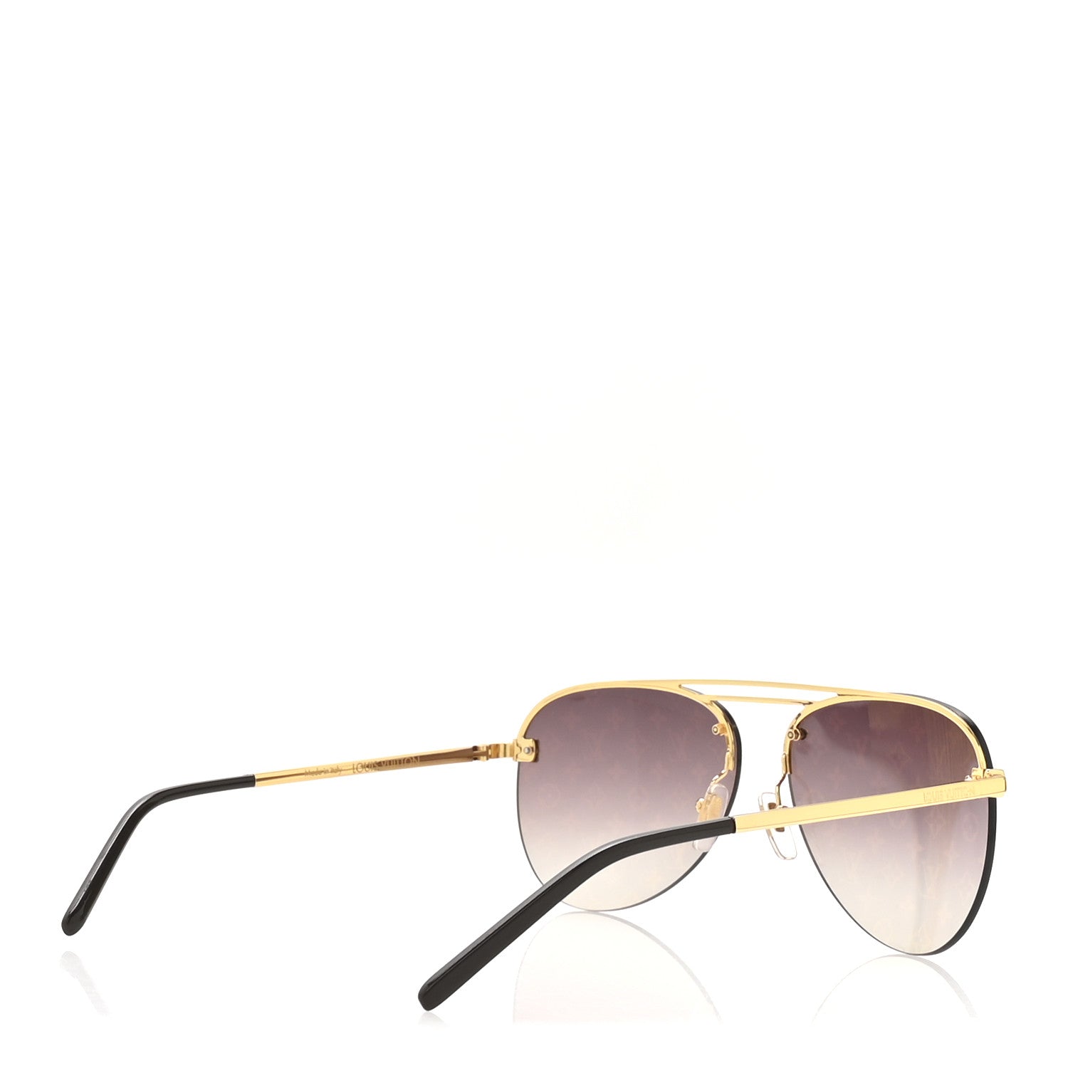 Louis Vuitton Metal Clockwise Sunglasses Z1020W Gold 4 of 8