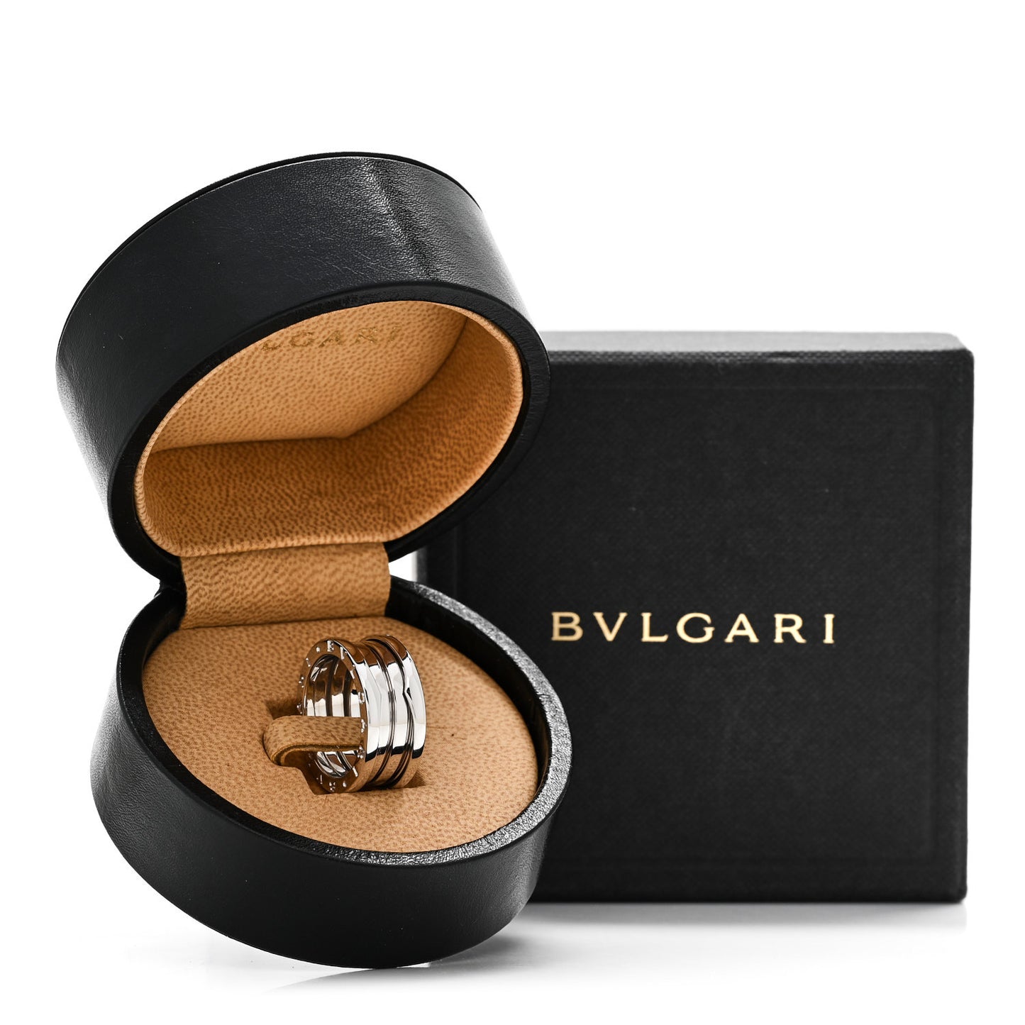18K White Gold B.Zero1 Two-Band Ring 54 6.75