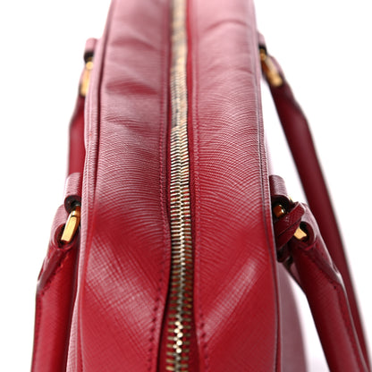 Prada Saffiano Lux Bowler Fuoco 14 of 18