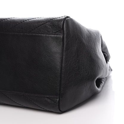 Saint Laurent Vintage Lambskin Chevron Monogram Medium Nolita Black 9 of 9