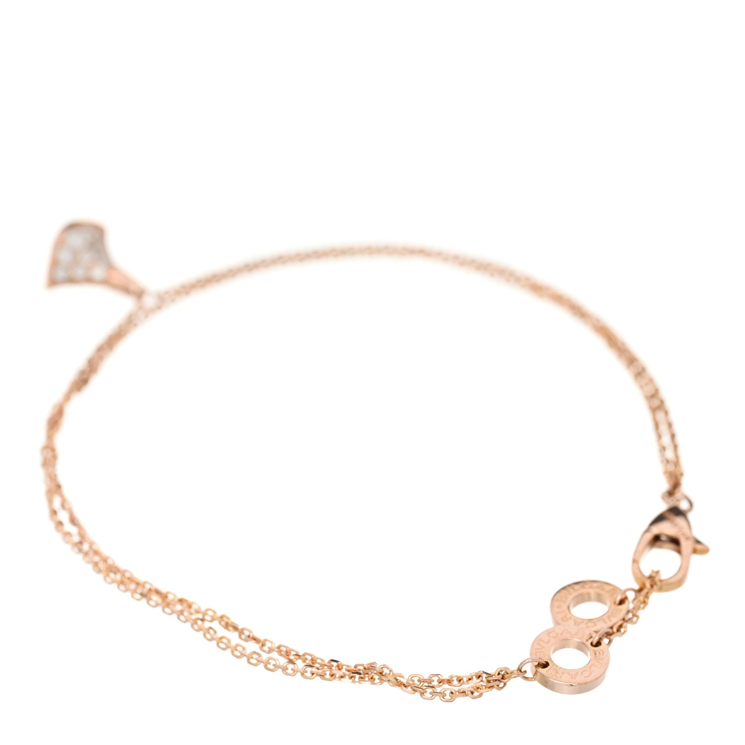 Bulgari 18K Rose Gold Diamond Divas' Dream Bracelet SM 2 of 3