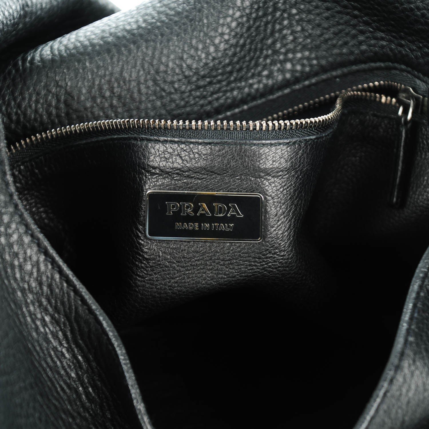 Prada Vitello Daino Shoulder Flap Bag Nero Black 6 of 7