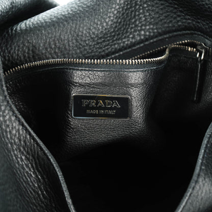 Prada Vitello Daino Shoulder Flap Bag Nero Black 6 of 7