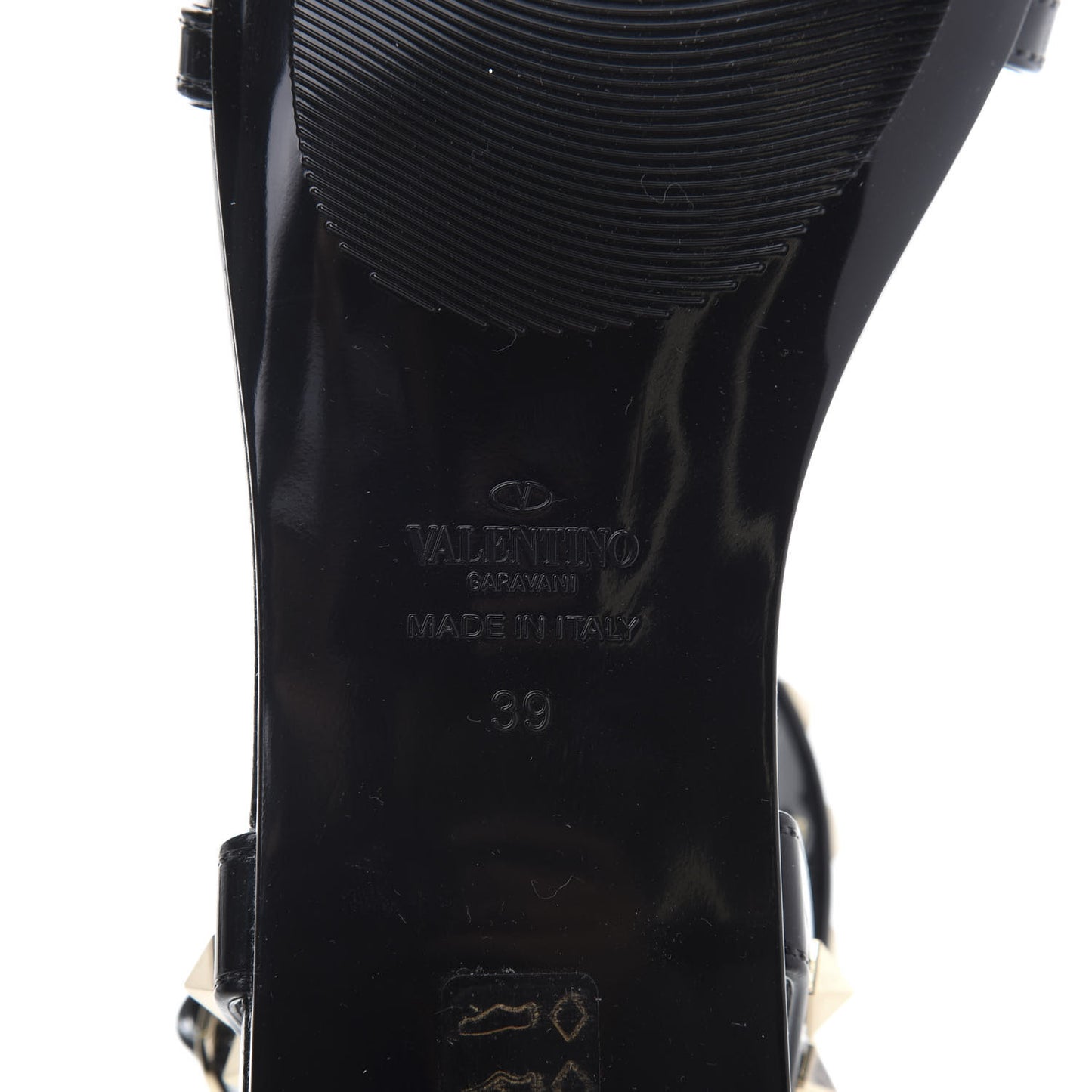 PVC Jelly Rockstud Caged Sandals 39 Black