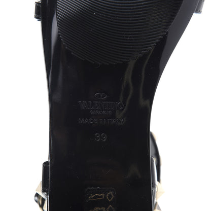 Valentino Garavani PVC Jelly Rockstud Caged Sandals 39 Black 7 of 7
