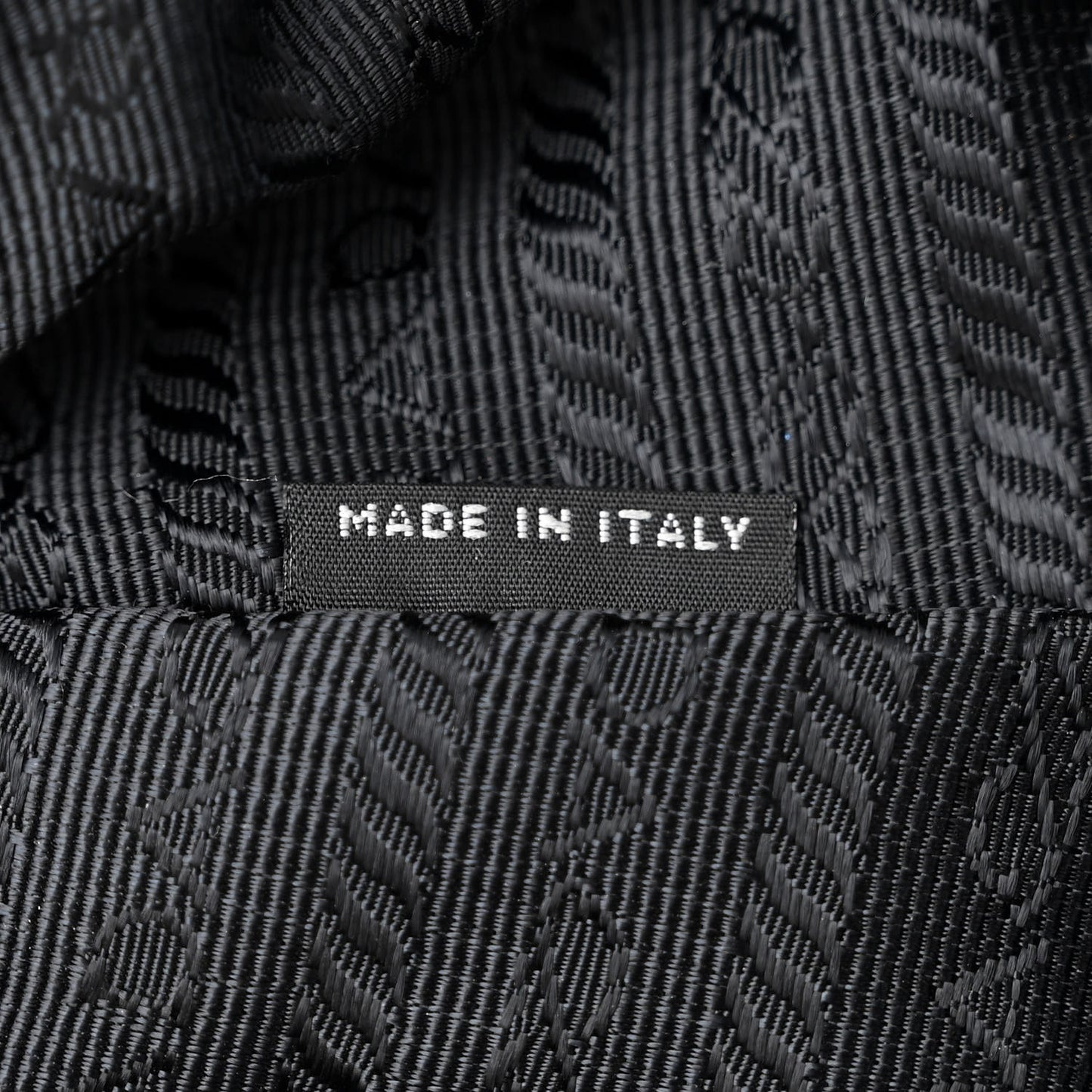 Tessuto Nylon Saffiano Tote Black
