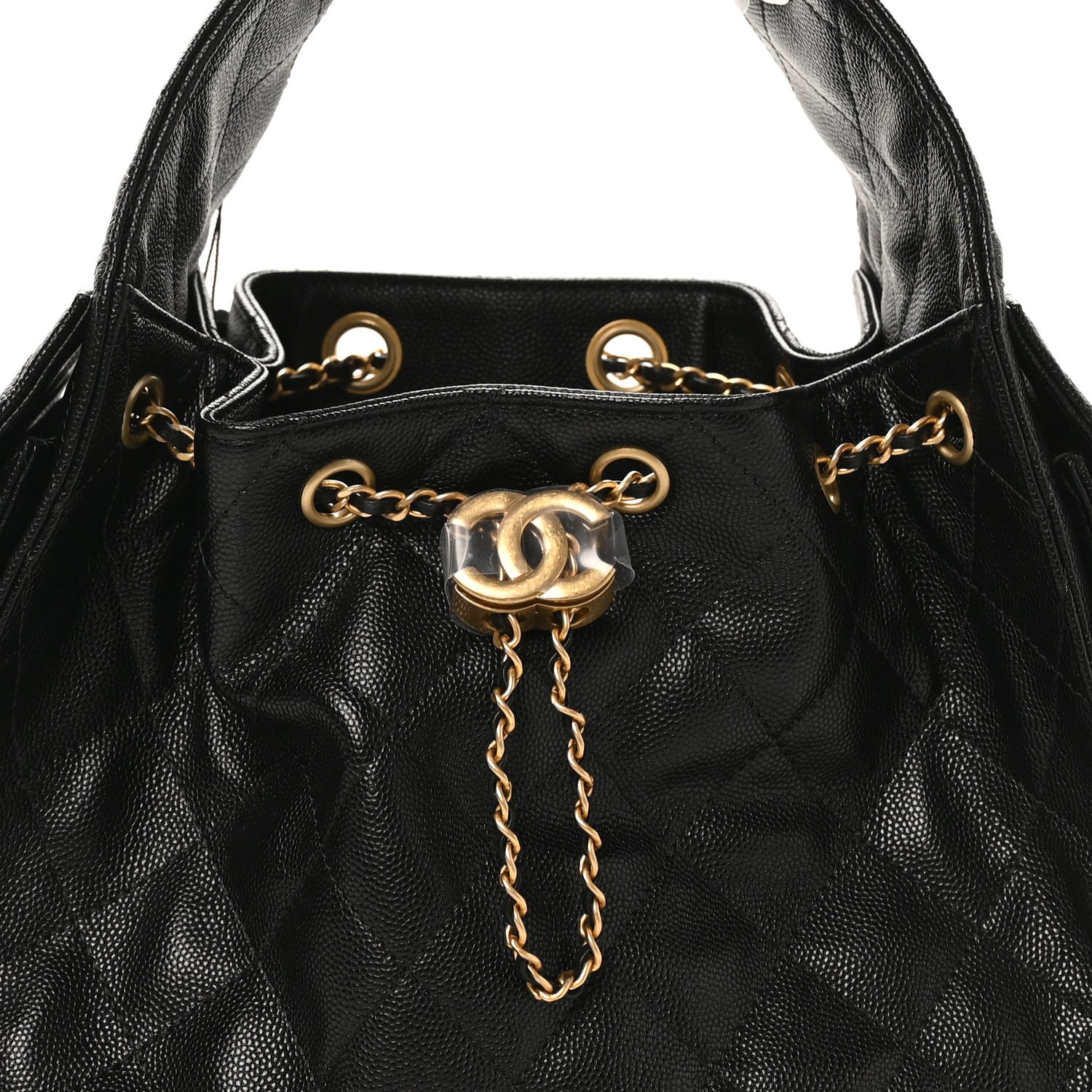Chanel Caviar Quilted Small Chanel 25 Handbag Black 8 of 10