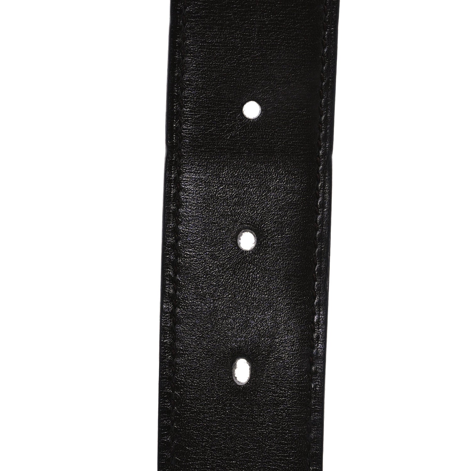 Hermes Box Togo 32mm Au Carre H Belt 85 34 Bleu Izmir Chocolate 3 of 6