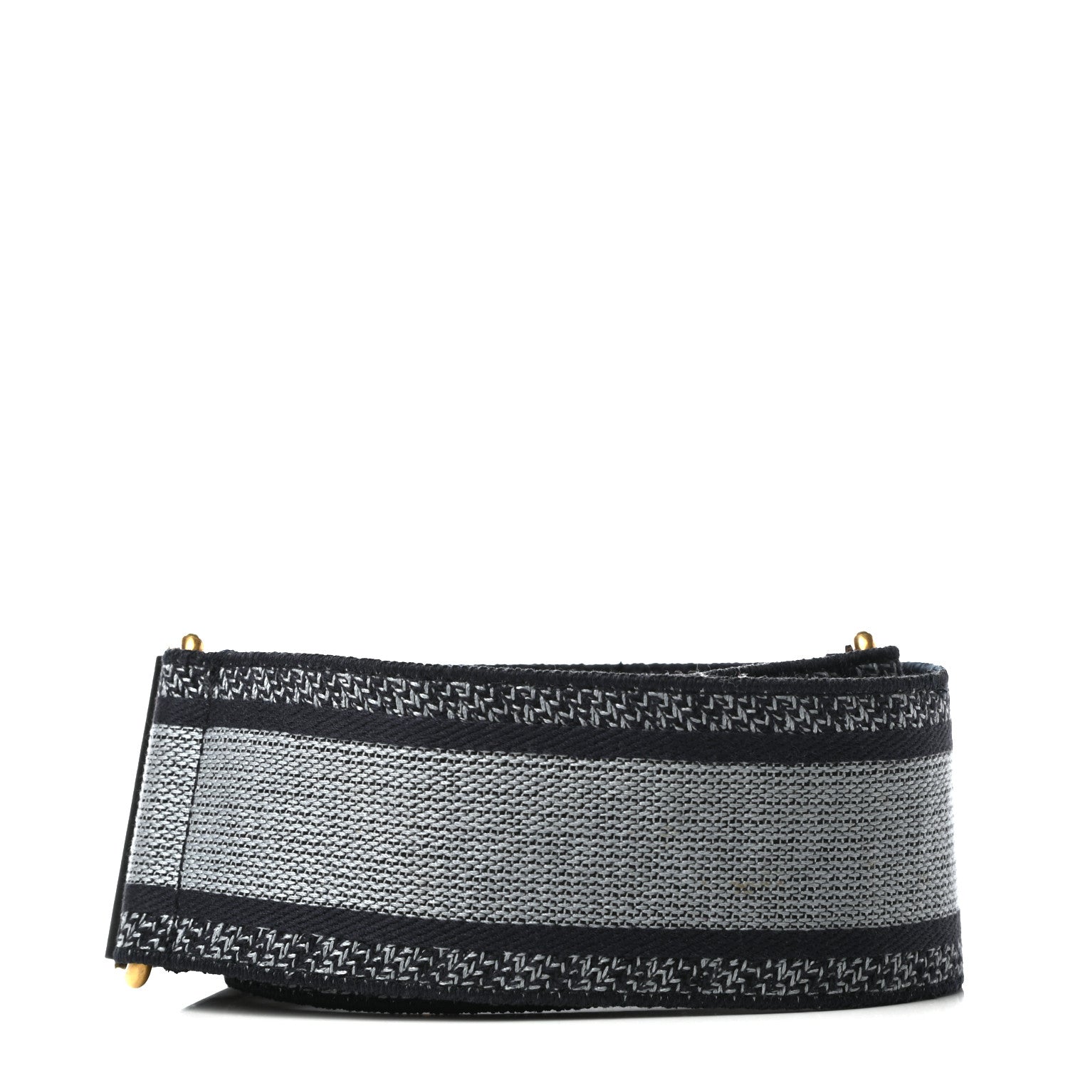 Christian Dior Canvas Embroidered Adjustable Shoulder Strap Blue 2 of 6