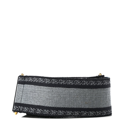 Christian Dior Canvas Embroidered Adjustable Shoulder Strap Blue 2 of 6
