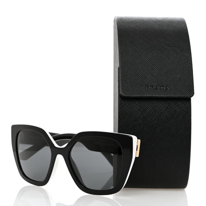Prada Sunglasses SPR 24X Black White 8 of 8