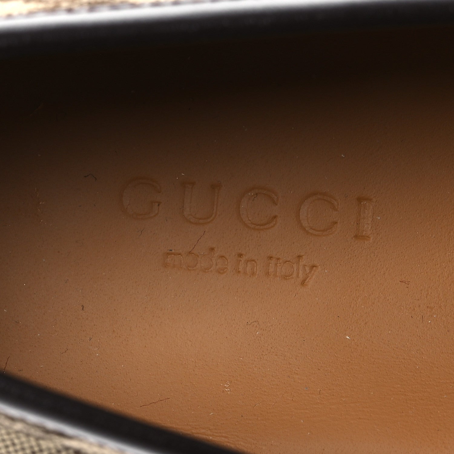 Gucci Canvas GG Monogram Horsebit Calfskin Womens Horsebit Platform Loafers 39.5 Beige Ebony Cocoa 9 of 12
