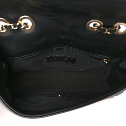 Chanel Lambskin Quilted Small Graphic Flap Beige Black 5 of 11
